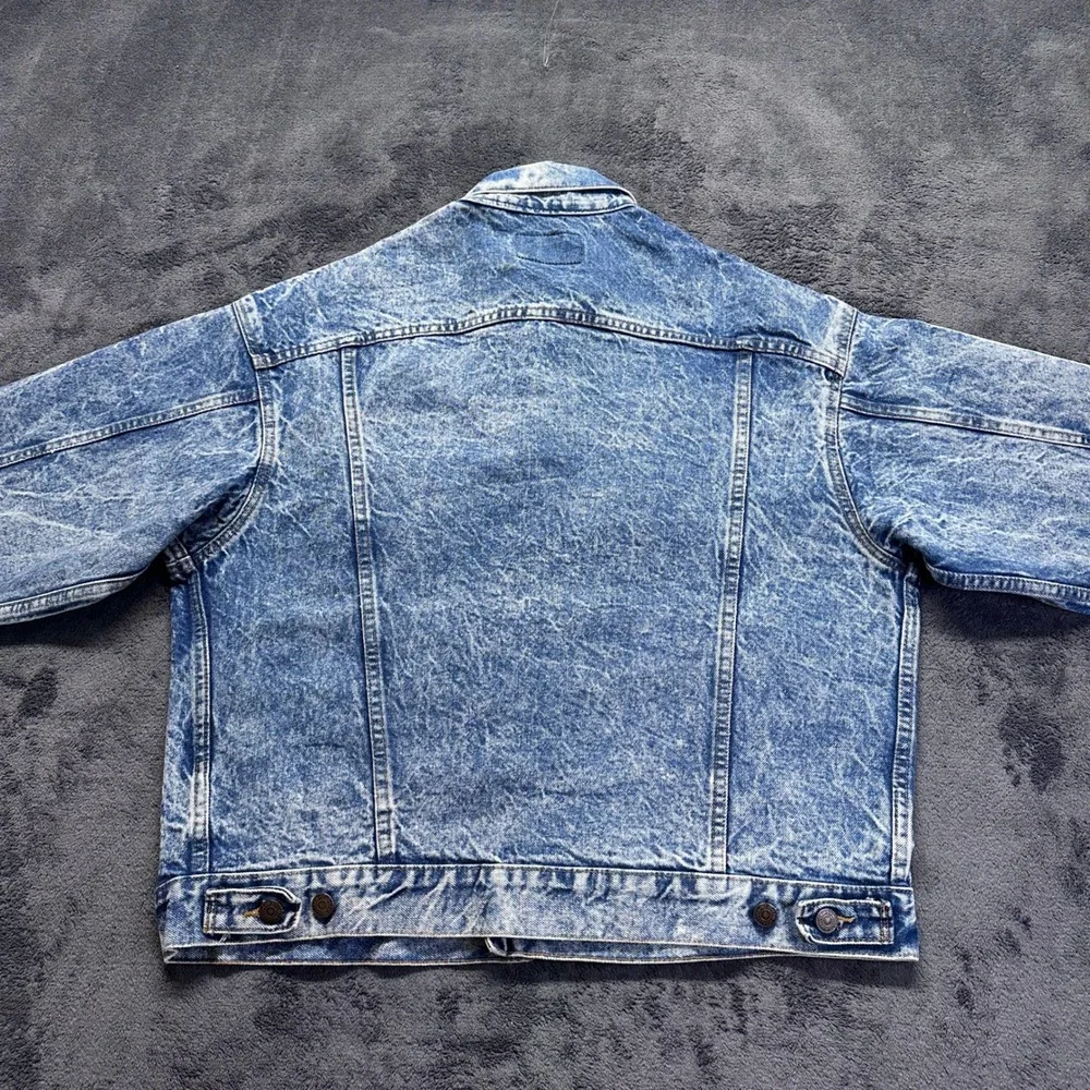 Vintage 80s Levis Type 3 Jacket 70507 0229 Mens Large Acid Wash USA Made Trucker